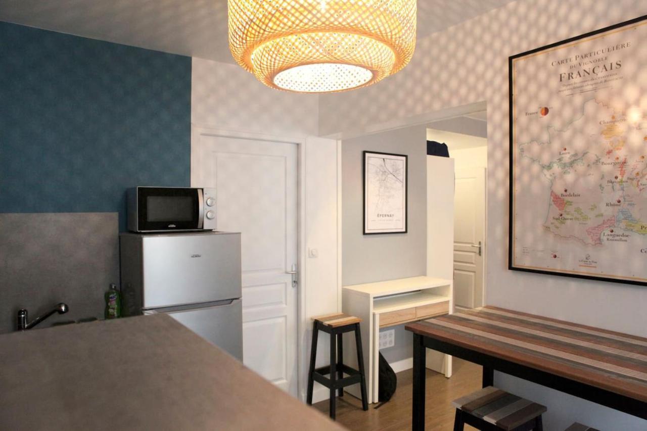 Studio Hyper Centre Ville Epernay - Champagne Bagian luar foto